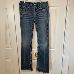 Y2K Silver Aiko Bootcut Jeans